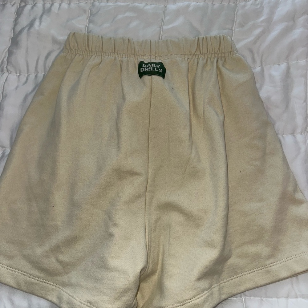 Daily Drills Cream Athletic Shorts